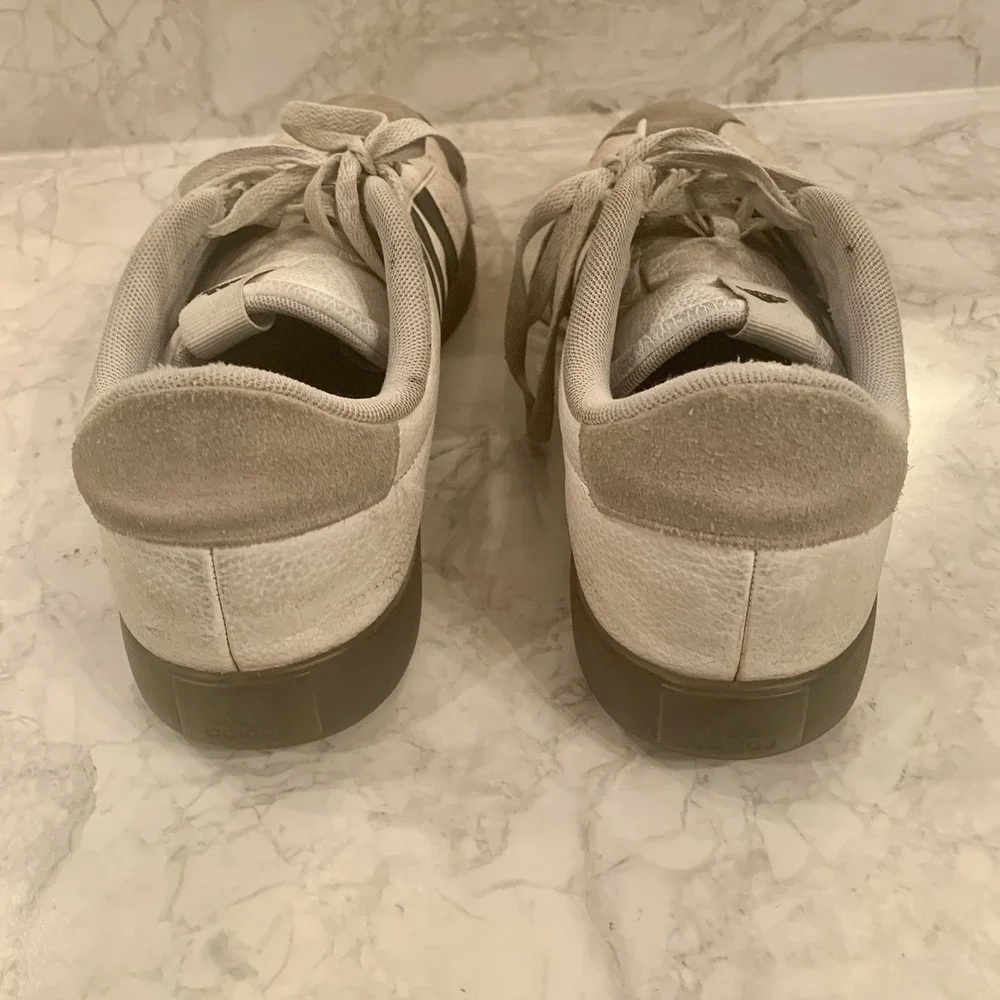 Adidas Sneakers Men's 10 Shoes White Blue Stripes - Picture 6 of 15